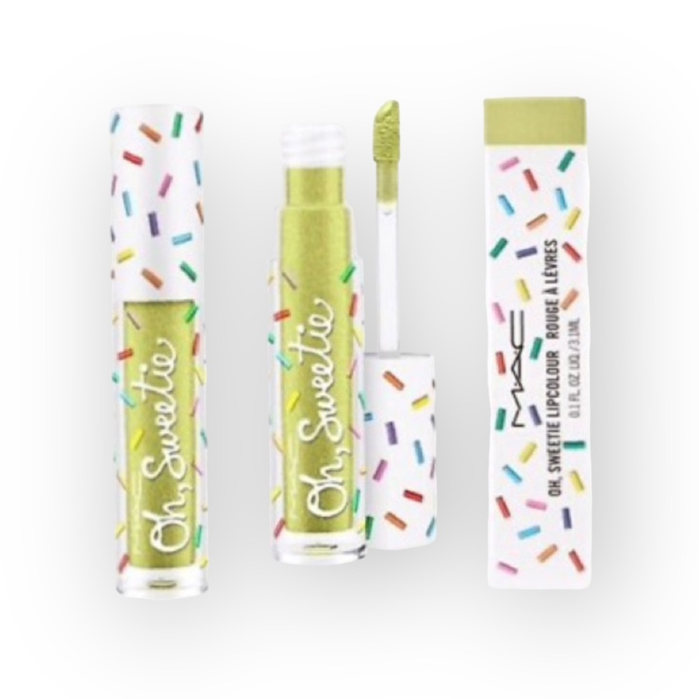 new MAC ★ Oh Sweetie Lip Topper Sheer Gloss ★ Key Lime ★ Green Metallic Lippy ★